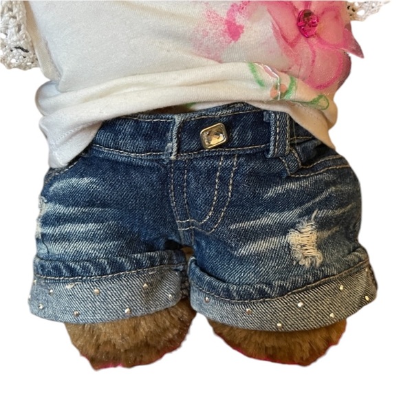 Build -A -Bear Workshop Retired Bearemy Brown Teddy Bear  15" with Cute Outfit - Picture 6 of 8